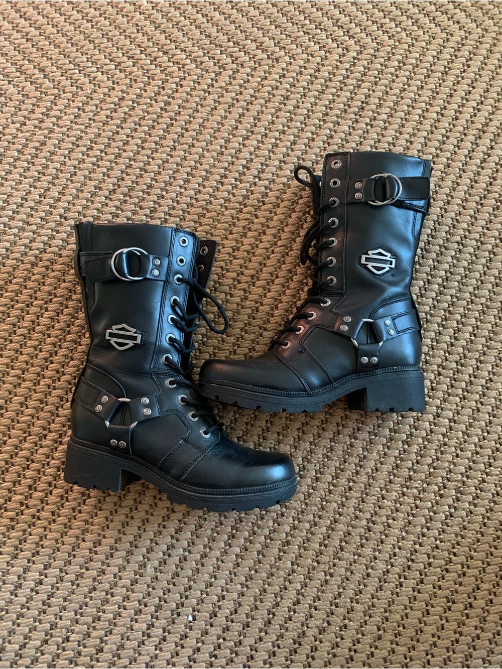 Harley Davidson Eda 10” Lace Up Boots